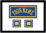 Golden State Name & 2 Champions Patches - Road Blue (2010-2019) - Triple Mat 1