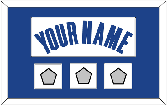 Golden State Name & 3 Finals Patches - White Association - Essential Tier 1