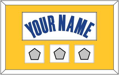 Golden State Name & 3 Finals Patches - White Association - Essential Tier 2