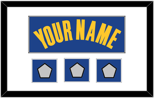 Golden State Name & 3 Finals Patches - Blue Icon - Essential Tier 1