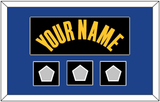 Golden State Name & 3 Champions Patches - Black City (2021-2022) - Single Mat 2