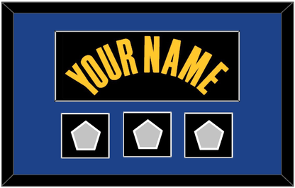 Golden State Name & 3 Finals Patches - Black City (2021-2022) - Essential Tier 2