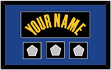 Golden State Name & 3 Finals Patches - Black City (2021-2022) - Single Mat 2