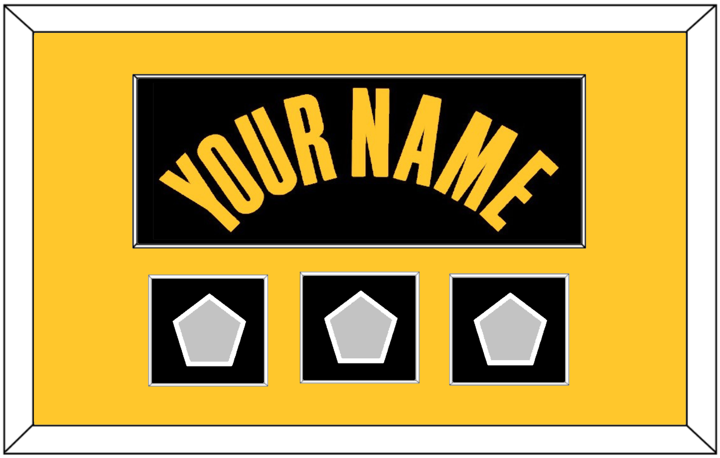 Golden State Name & 3 Finals Patches - Black City (2021-2022) - Essential Tier 3