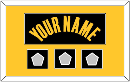 Golden State Name & 3 Finals Patches - Black City (2021-2022) - Essential Tier 3