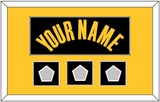 Golden State Name & 3 Champions Patches - Black City (2021-2022) - Single Mat 3