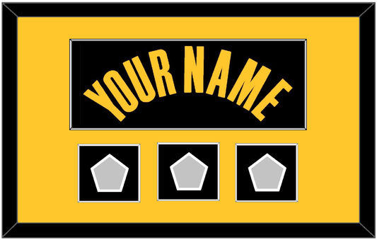 Golden State Name & 3 Finals Patches - Black City (2021-2022) - Essential Tier 3