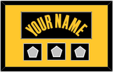 Golden State Name & 3 Finals Patches - Black City (2021-2022) - Single Mat 3