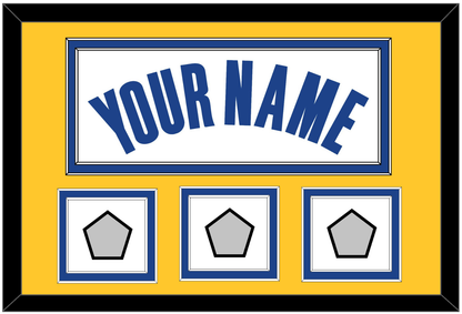 Golden State Name & 3 Champions Patches - White Association - Signature Tier 3
