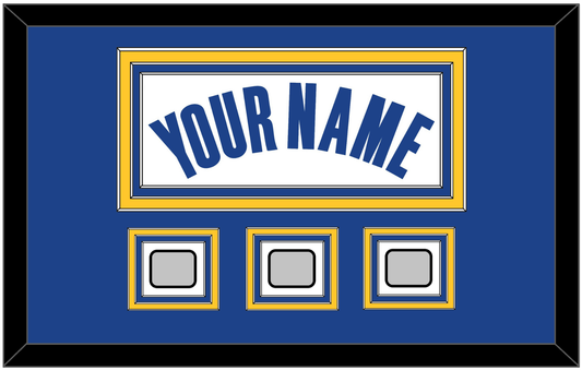 Golden State Name & 4 Finals Patches - White Association - Premier Tier 2