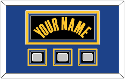 Golden State Name & 3 Champions Patches - Black City (2021-2022) - Premier Tier 3
