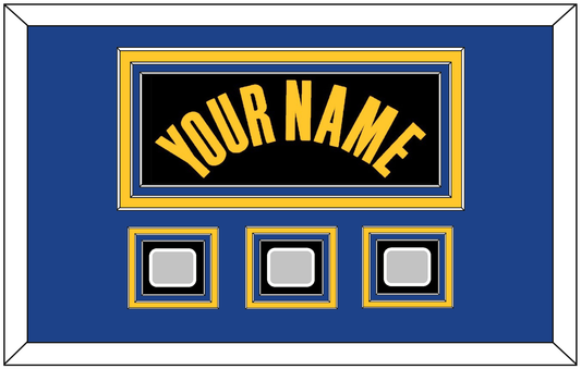 Golden State Name & 3 Champions Patches - Black City (2021-2022) - Premier Tier 3