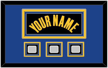 Golden State Name & 3 Champions Patches - Black City (2021-2022) - Premier Tier 3