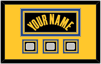 Golden State Name & 3 Champions Patches - Black City (2021-2022) - Premier Tier 4