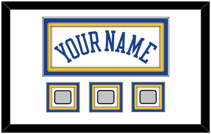 Golden State Name & 3 Finals Patches - Home White (2010-2019) - Premier Tier 1