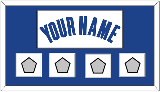 Golden State Name & 4 Champions Patches - White Association - Essential Tier 1
