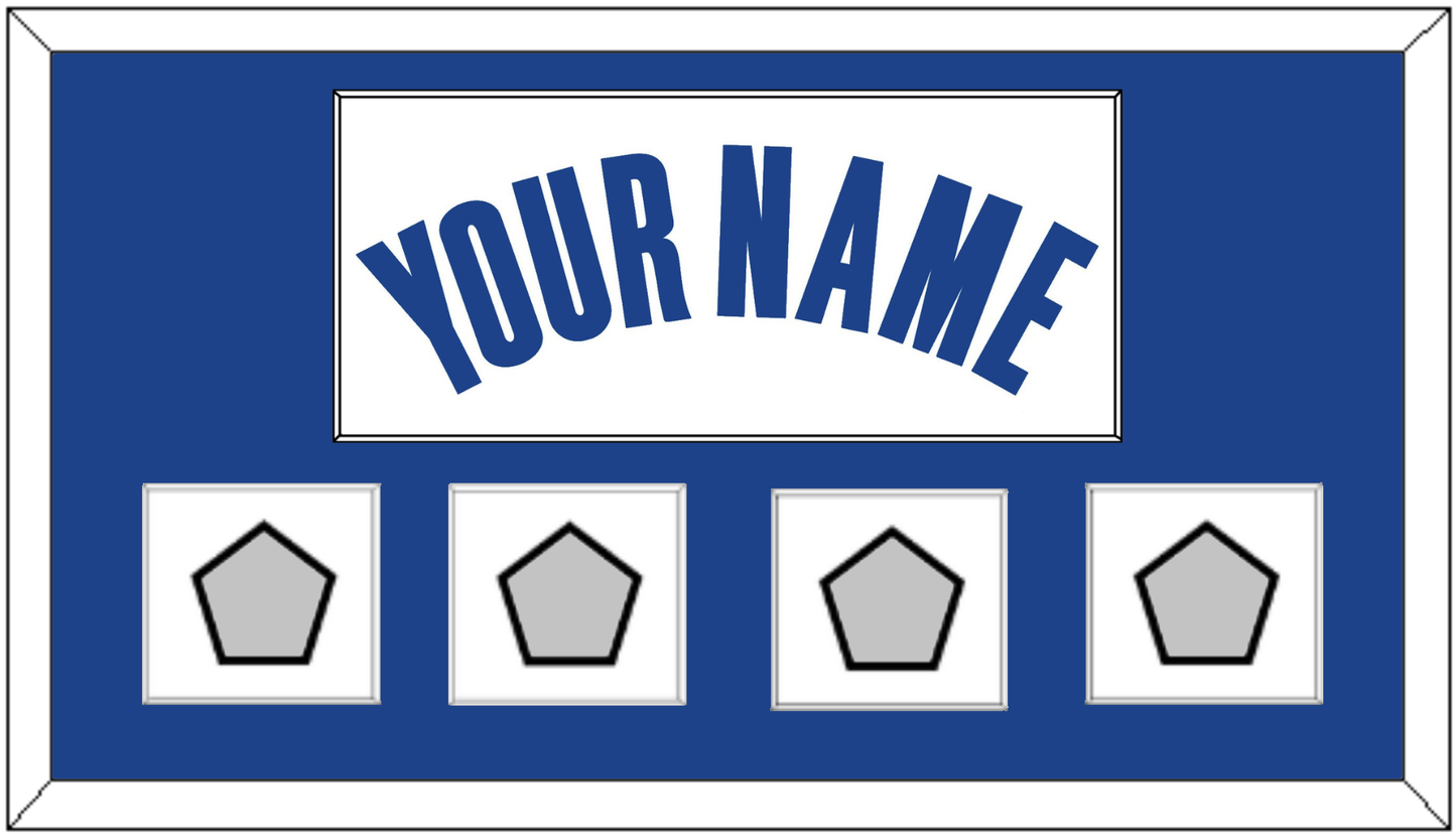 Golden State Name & 4 Finals Patches - White Association - Essential Tier 1