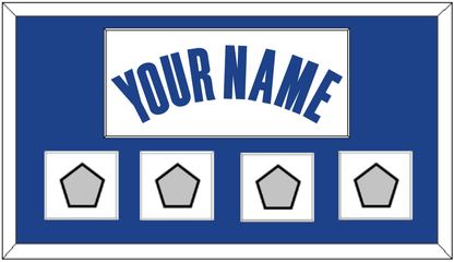 Golden State Name & 4 Finals Patches - White Association - Essential Tier 1