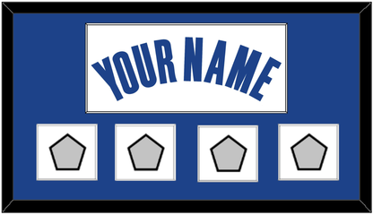 Golden State Name & 4 Finals Patches - White Association - Essential Tier 1