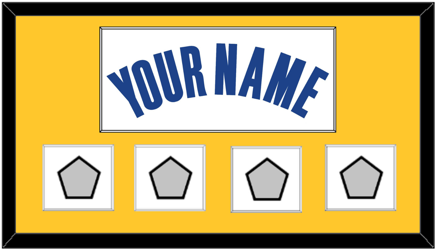 Golden State Name & 4 Champions Patches - White Association - Essential Tier 2