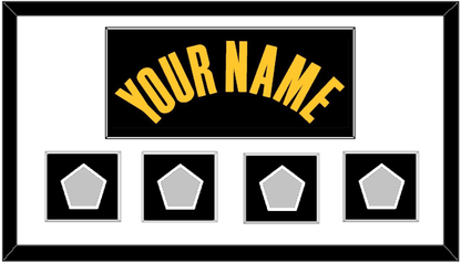 Golden State Name & 4 Champions Patches - Black City (2021-2022) - Essential Tier 1