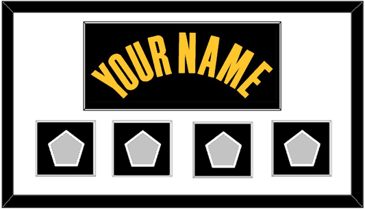 Golden State Name & 4 Champions Patches - Black City (2021-2022) - Essential Tier 1