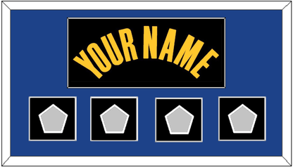 Golden State Name & 4 Champions Patches - Black City (2021-2022) - Essential Tier 2