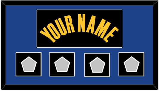 Golden State Name & 4 Finals Patches - Black City (2021-2022) - Essential Tier 2