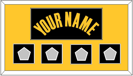 Golden State Name & 4 Finals Patches - Black City (2021-2022) - Essential Tier 3