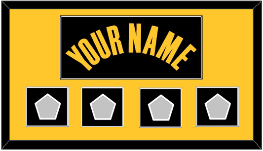 Golden State Name & 4 Champions Patches - Black City (2021-2022) - Essential Tier 3