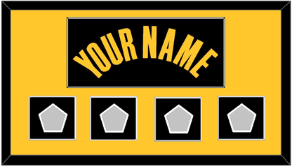 Golden State Name & 4 Finals Patches - Black City (2021-2022) - Essential Tier 3