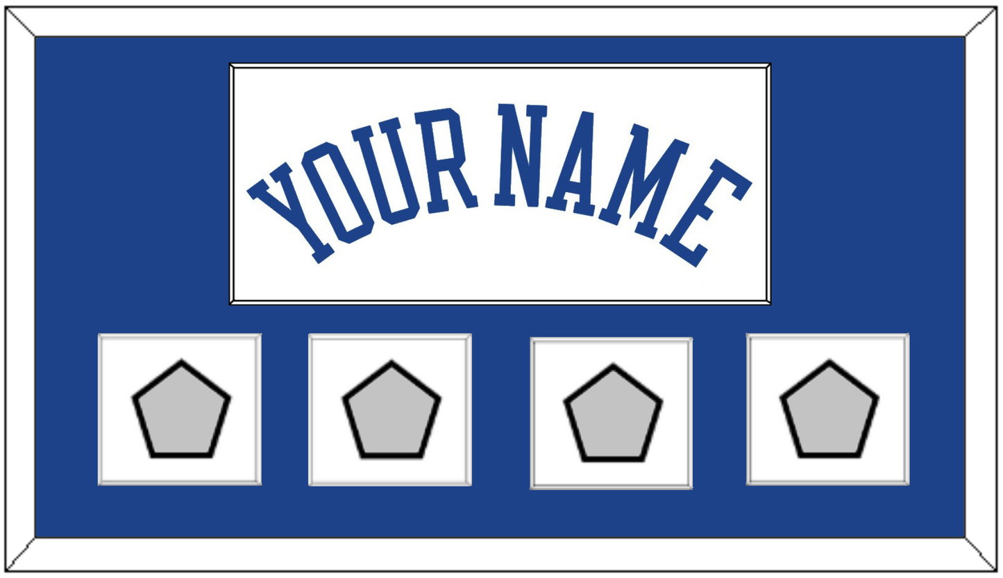 Golden State Name & 4 Champions Patches - Home White (2010-2019) - Essential Tier 1