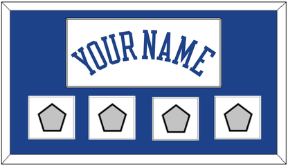 Golden State Name & 4 Finals Patches - Home White (2010-2019) - Essential Tier 1