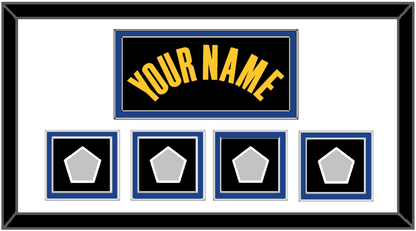 Golden State Name & 4 Finals Patches - Black City (2021-2022) - Signature Tier 1