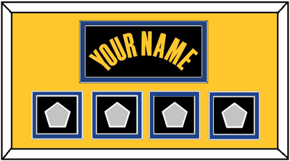 Golden State Name & 4 Finals Patches - Black City (2021-2022) - Signature Tier 4