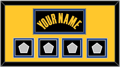 Golden State Name & 4 Champions Patches - Black City (2021-2022) - Signature Tier 4