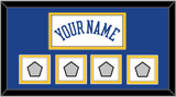 Golden State Name & 4 Finals Patches - Home White (2010-2019) - Double Mat 2