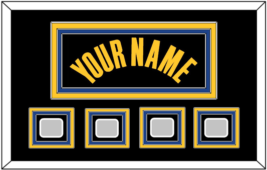 Golden State Name & 4 Finals Patches - Black City (2021-2022) - Premier Tier 2