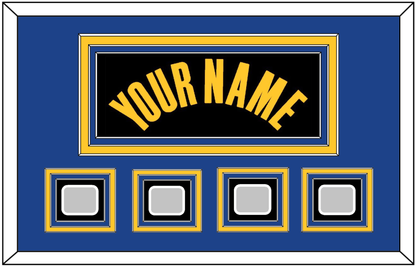 Golden State Name & 4 Champions Patches - Black City (2021-2022) - Premier Tier 3