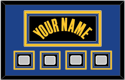 Golden State Name & 4 Finals Patches - Black City (2021-2022) - Premier Tier 3