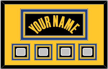 Golden State Name & 4 Finals Patches - Black City (2021-2022) - Premier Tier 4