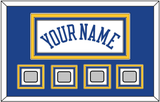 Golden State Name & 4 Finals Patches - Home White (2010-2019) - Triple Mat 2