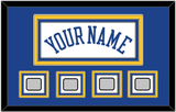Golden State Name & 4 Finals Patches - Home White (2010-2019) - Triple Mat 2