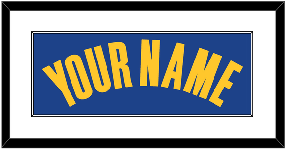 Golden State Name - Blue Icon - Single Mat 1