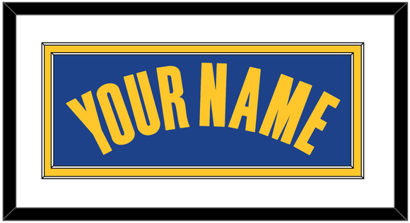 Golden State Name - Blue Icon - Double Mat 1