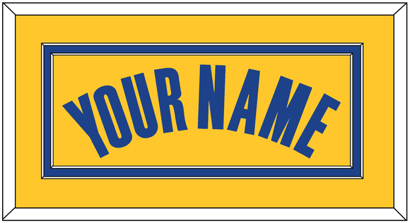 Golden State Name - Yellow Statement - Double Mat 2
