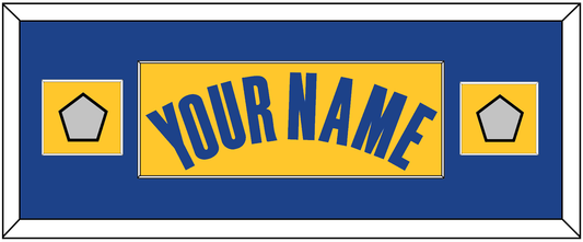 Golden State Name & 2 Champions Patches - Yellow Statement (2019-2022) - Essential Tier 4