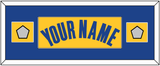Golden State Name & 2 Champions Patches - Yellow Statement (2019-2022) - Single Mat 4