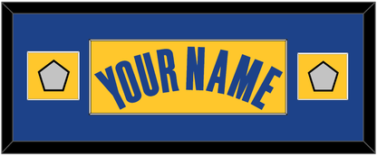 Golden State Name & 2 Champions Patches - Yellow Statement (2019-2022) - Essential Tier 4