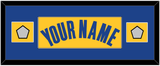 Golden State Name & 2 Finals Patches - Yellow Statement (2019-2022) - Single Mat 4